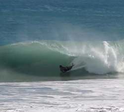 barrel bodyboarding