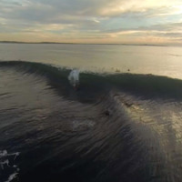 bodyboarding drone footage